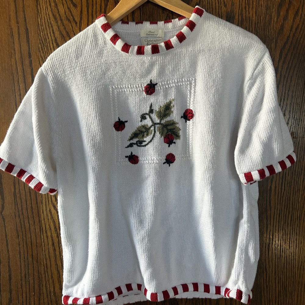 Christopher & Banks ladybug sweater